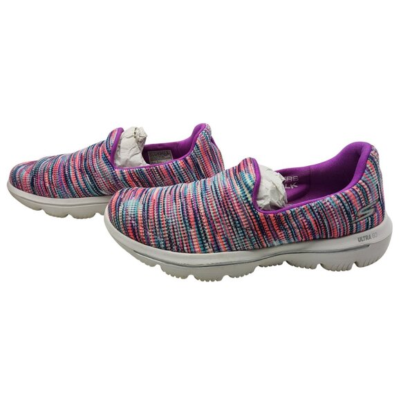 Skechers Goga Mat Air-Cooled Multicolor Fabric Pull On Fashion Sneakers - Picture 4 of 7